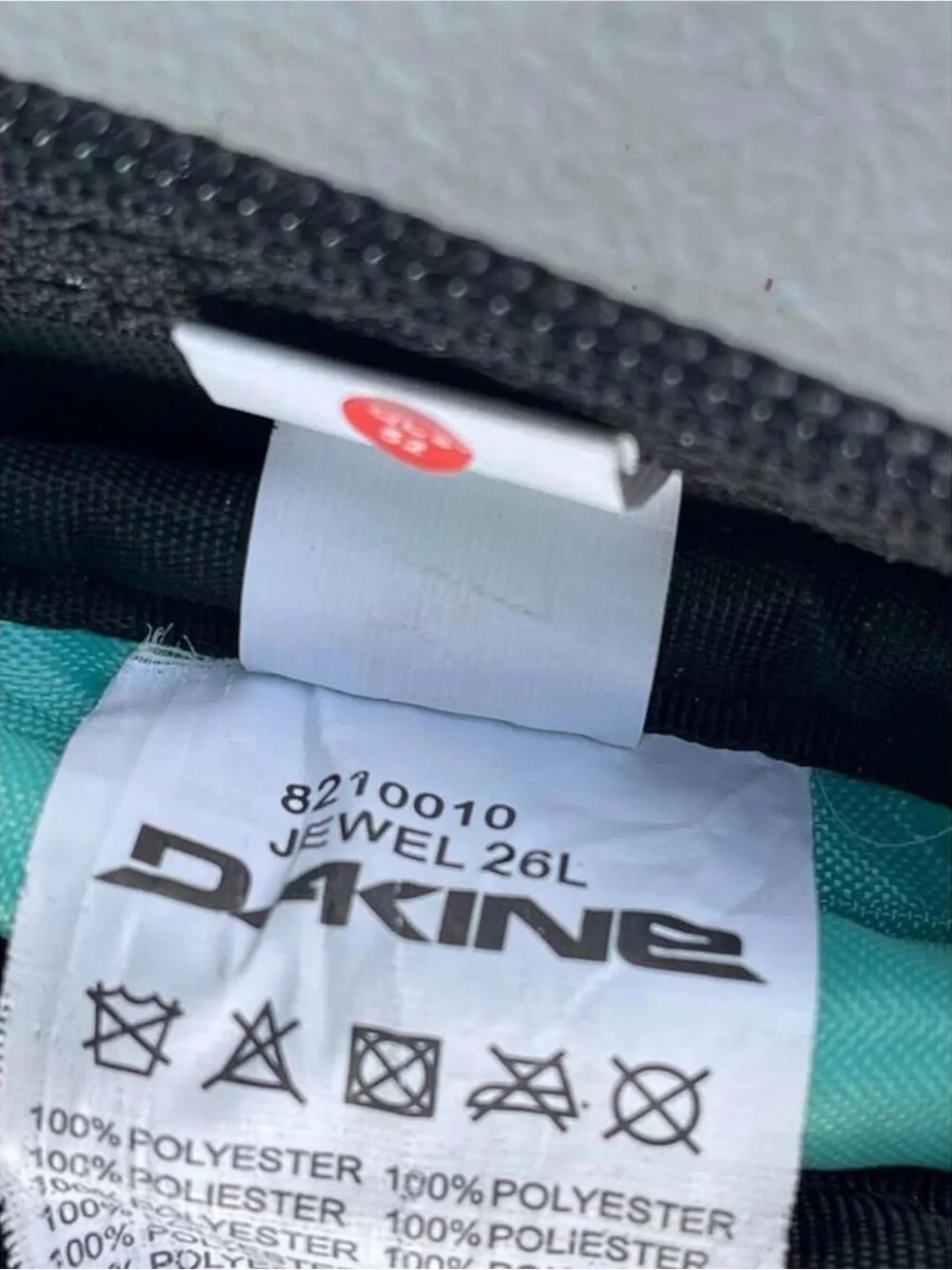 Dakine Jewel Black Backpack with Teal Accents, 26L